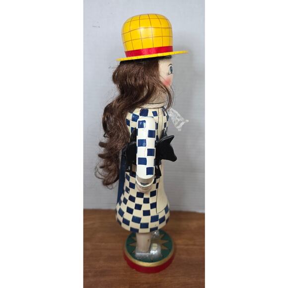 Vtg. 2005 Dorothy with Toto Wooden Nutcracker Wizard of Oz - Picture 2 of 8